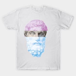 Vaporwave Glitched Greek Bust T-Shirt